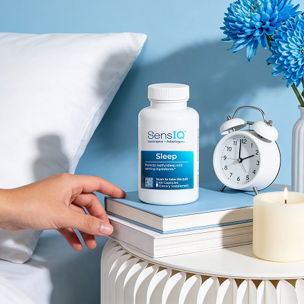 <h1>Meet SensIQ,<br/>Science That Works<br/>With Your Brain</h1>