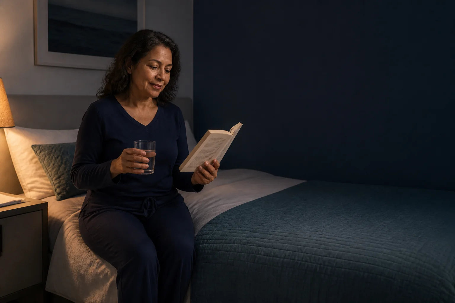 A calm bedtime routine