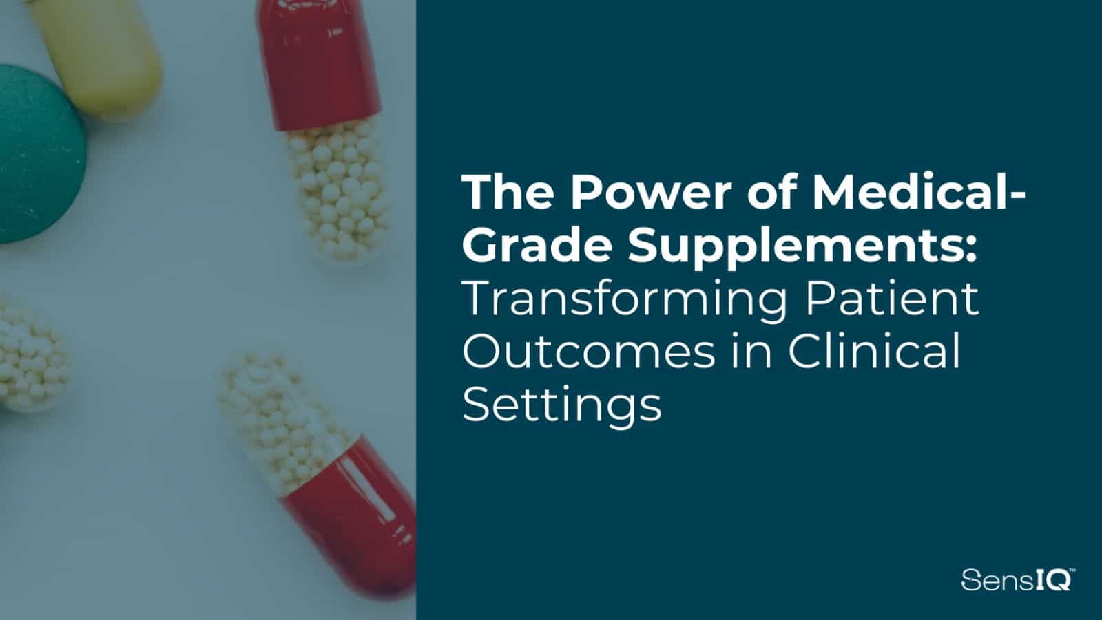 The power of medical grade supplements