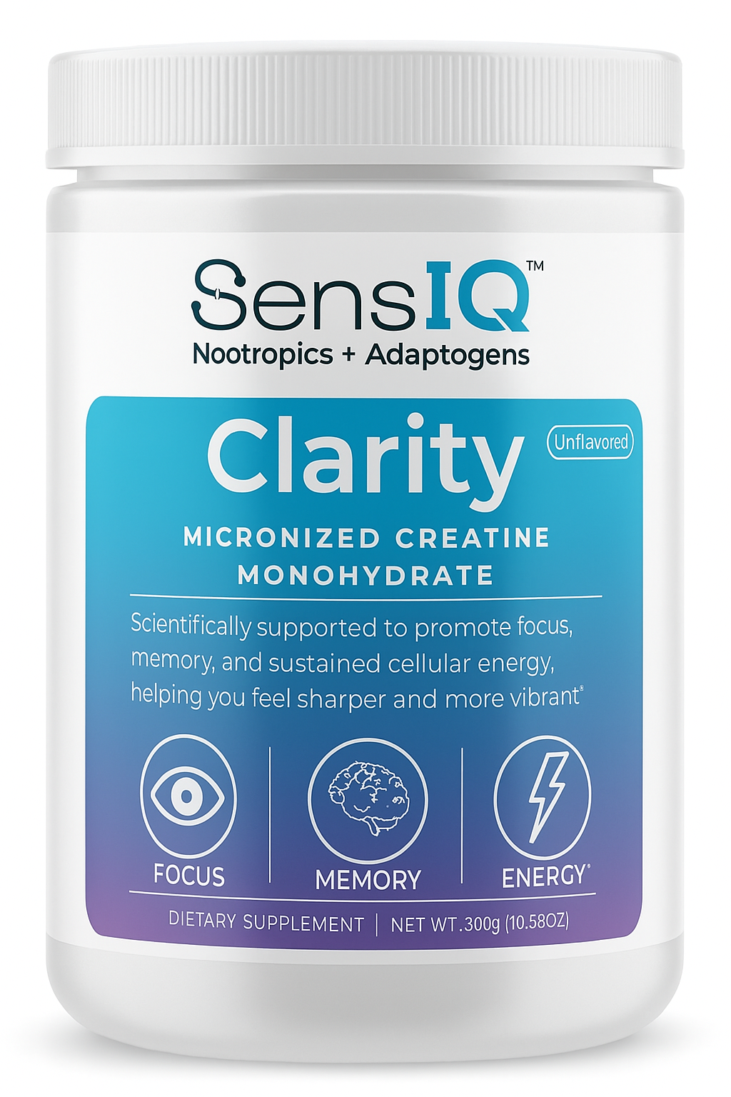 SensIQ Clarity Micronized Creatine for cognitive health