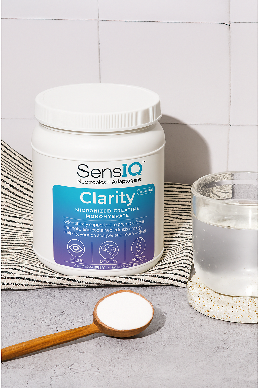 SensIQ Clarity creatine lifestyle render